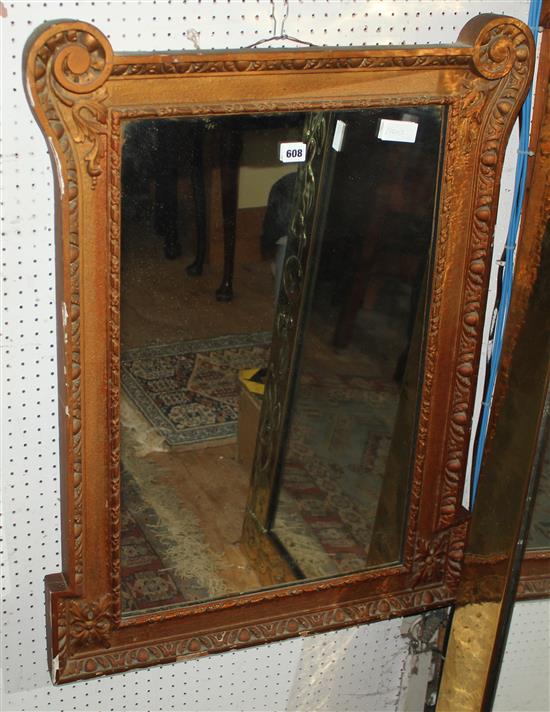 Gilt wall mirror (re-painted)